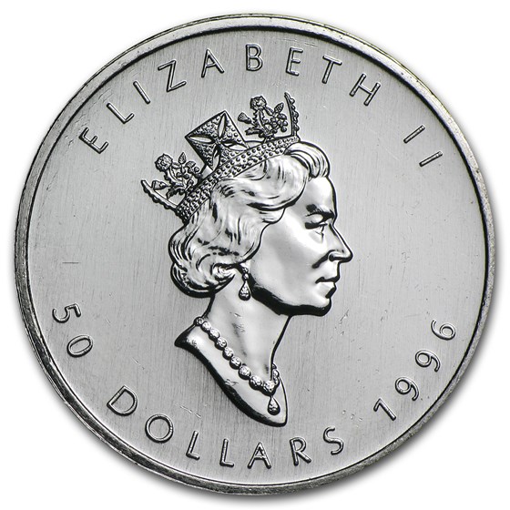 1996 Canada 1 oz Platinum Maple Leaf BU