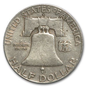 1949-D Franklin Half Dollar Fine/XF