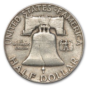1950 Franklin Half Dollar Fine/XF