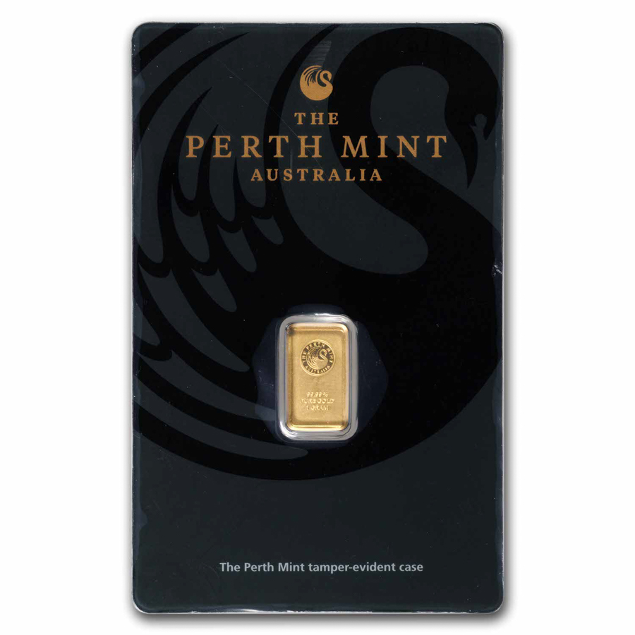 1 gram Gold Bar - The Perth Mint (In Assay)