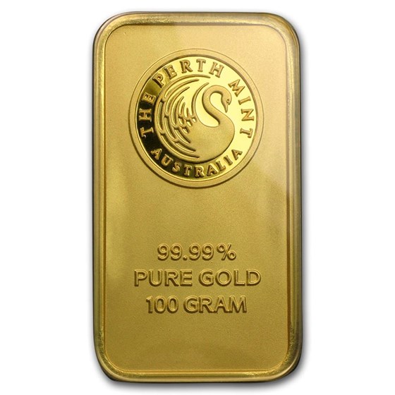100 gram Gold Bar - The Perth Mint (In Assay)