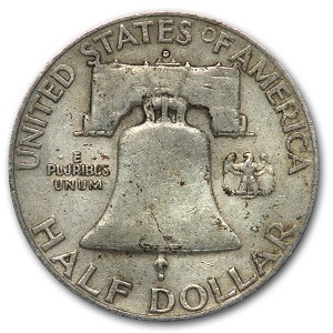 1951-D Franklin Half Dollar Fine/XF
