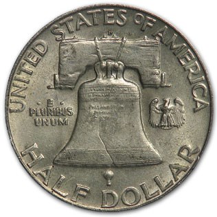 1952-D Franklin Half Dollar Fine/XF