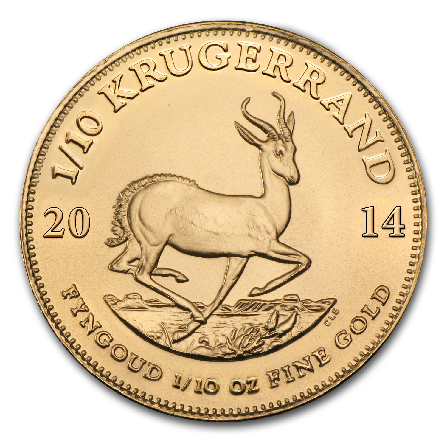 2014 South Africa 1/10 oz Gold Krugerrand