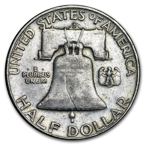 1954-D Franklin Half Dollar Fine/XF