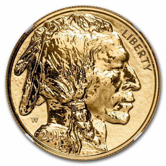 2013-W 1 oz Reverse Proof Gold Buffalo PF-70 NGC