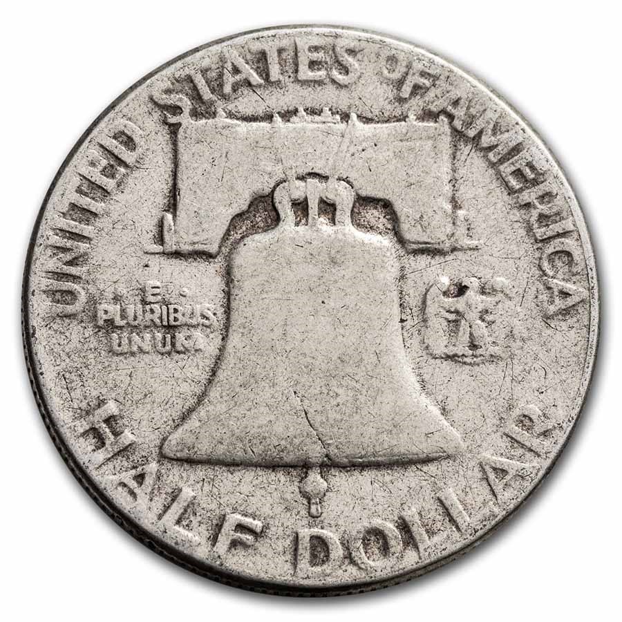 1957 Franklin Half Dollar Fine/AU