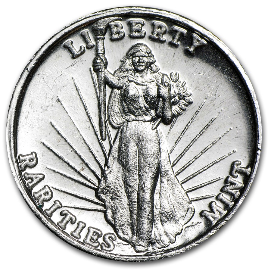 1 oz Silver High Relief Round - Rarities Mint (Saint-Gaudens)
