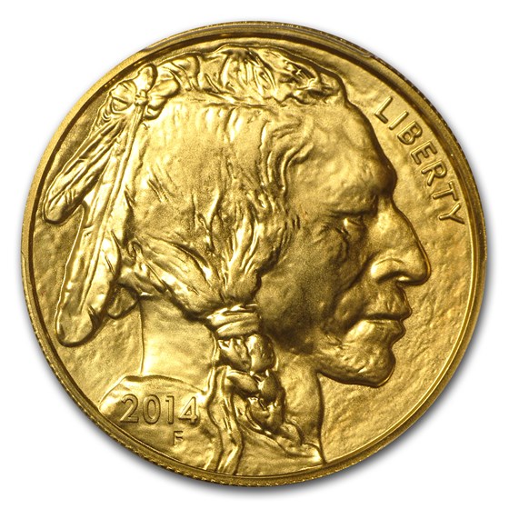 2014 1 oz Gold Buffalo MS-70 PCGS (FS, Black Diamond)