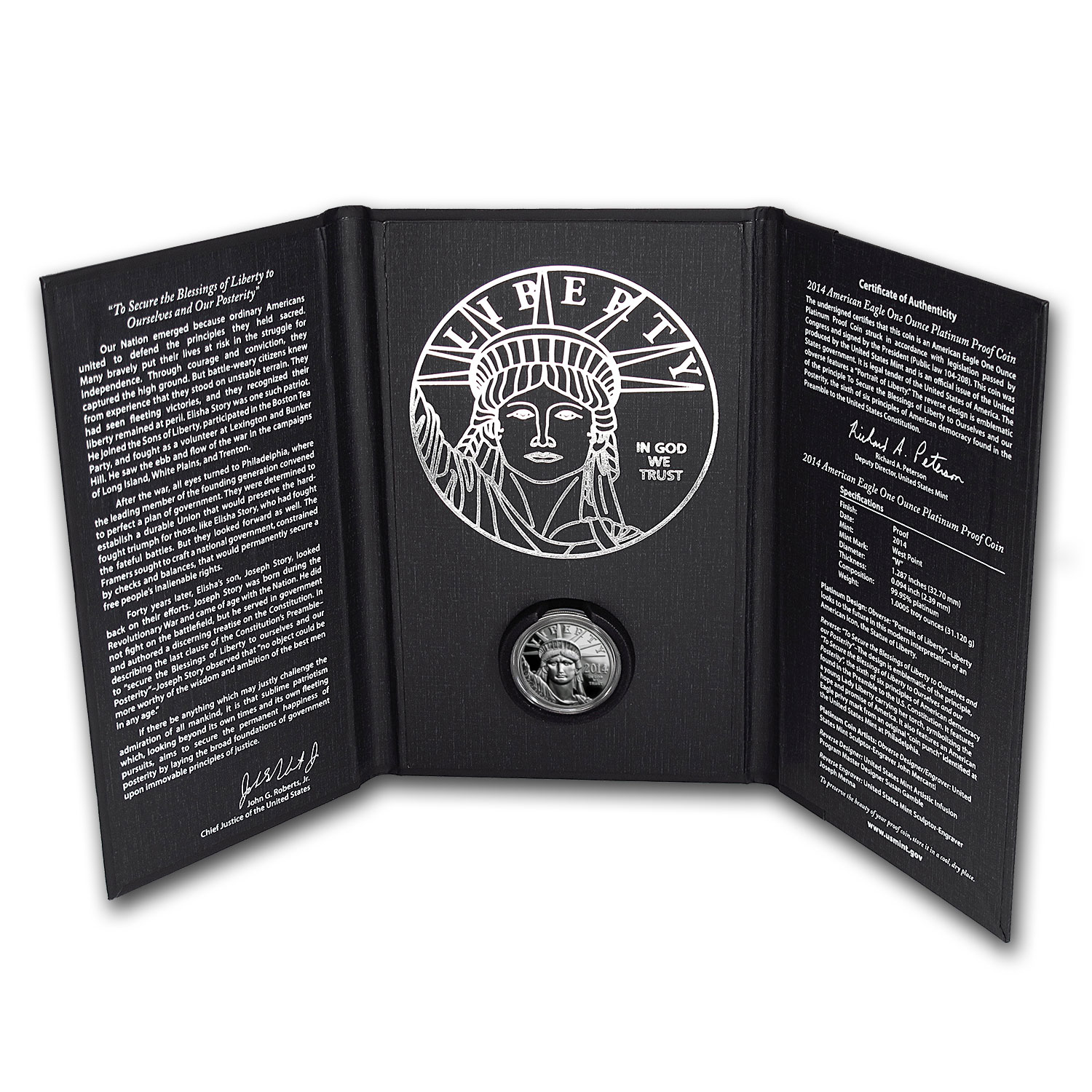 2014-W 1 oz Proof American Platinum Eagle (w/Box &amp; COA)