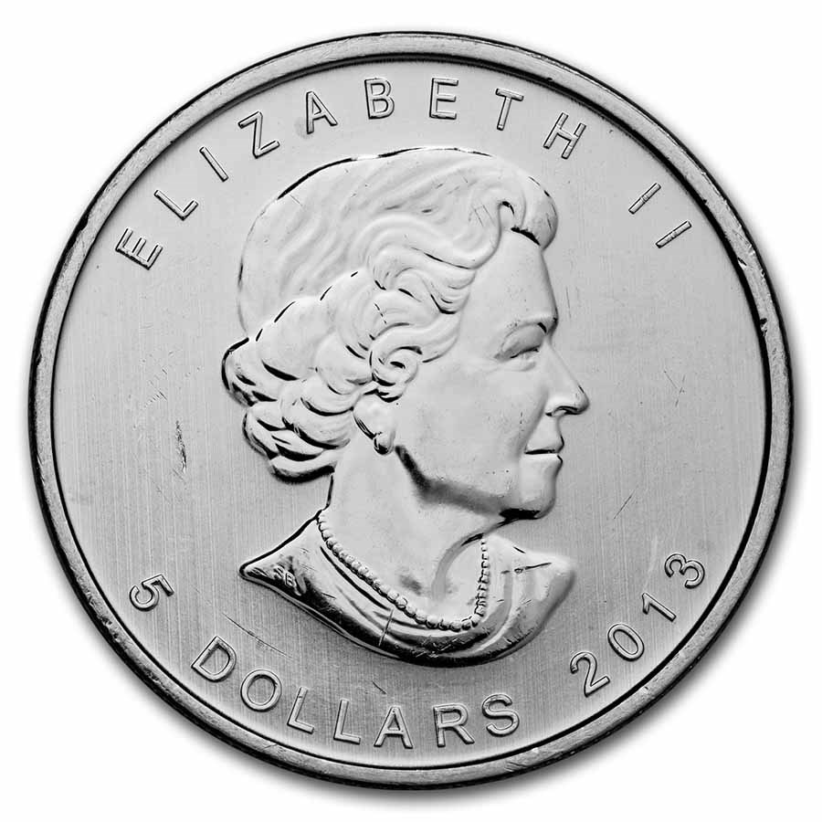 2013 Canada 1 oz Silver Maple Leaf BU (25th Anniv)
