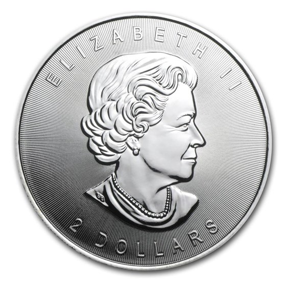 2015 Canada 3/4 oz Silver Grey Wolf BU