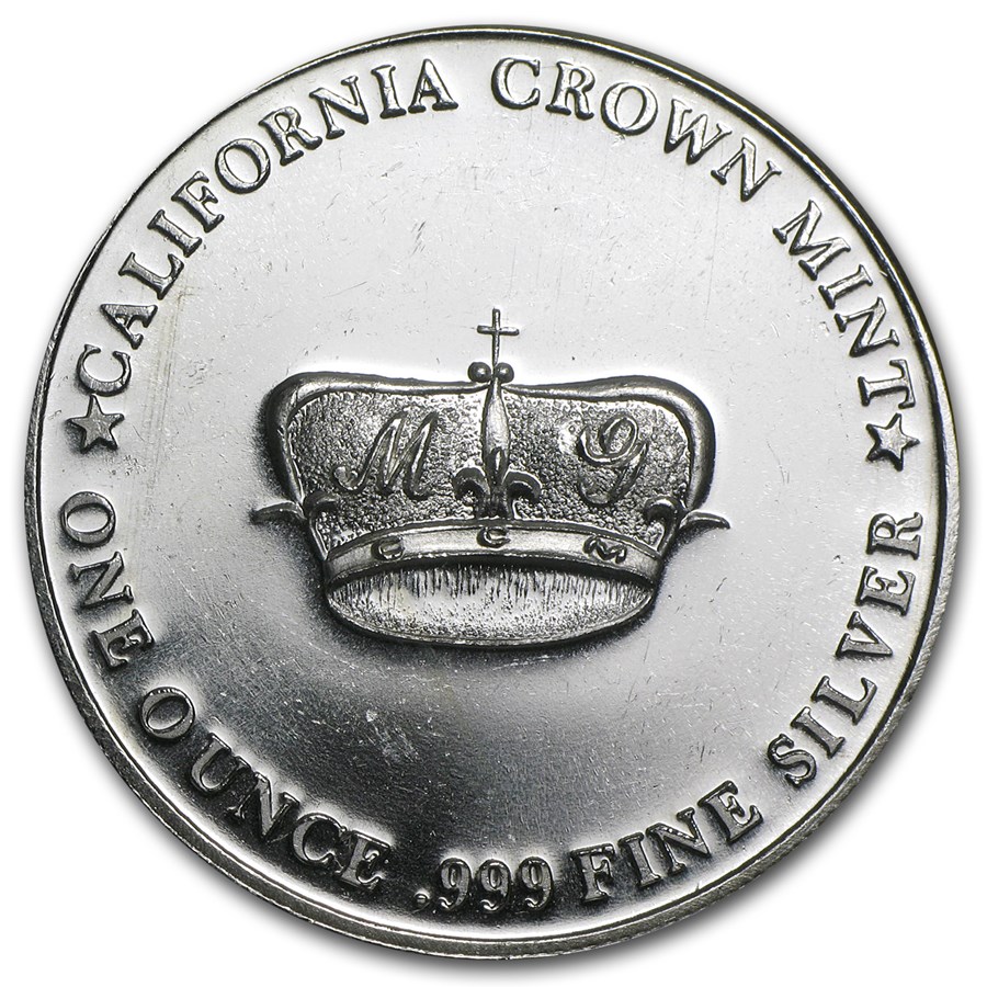 1 oz Silver Round - MG Crown