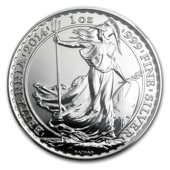 2014 1 oz Silver Britannia MS-69 PL NGC (Early Release)