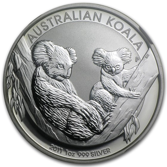 2011 Australia 1 oz Silver Koala MS-70 NGC (First of 20,000)