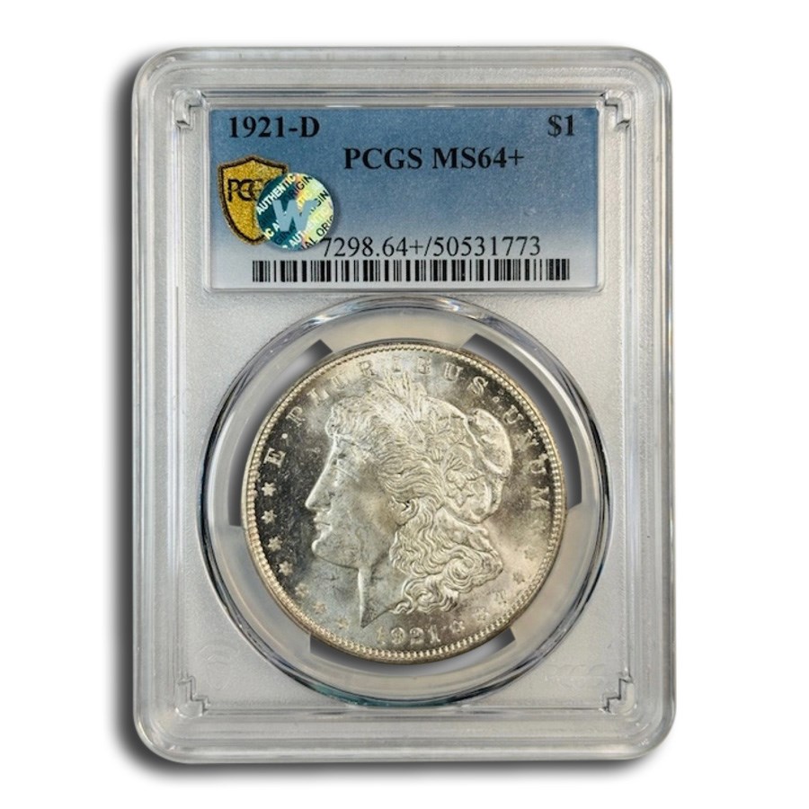 1921-D Morgan Dollar MS-64+ PCGS 1921-D Morgan Dollar MS-64+ PCGS