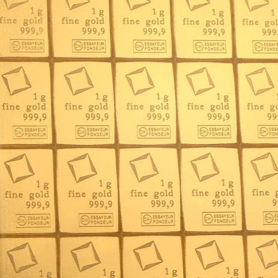 20 x 1 gram Gold Valcambi CombiBar™ (In Assay)