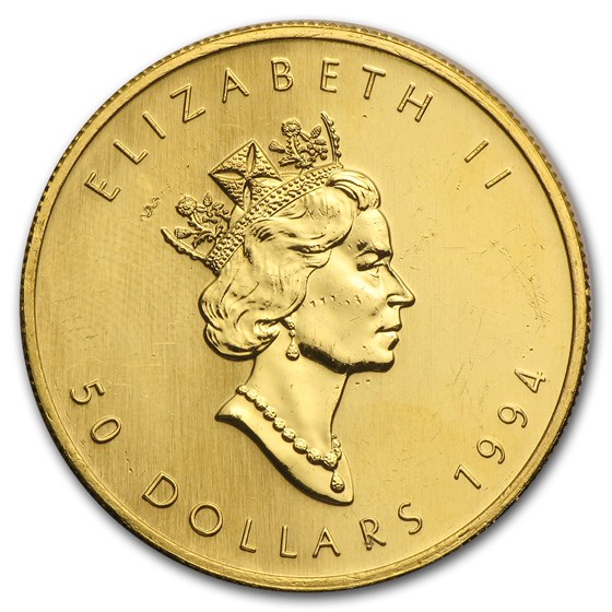 1994 Canada 1 oz Gold Maple Leaf BU