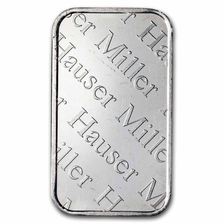1 oz Silver Bar - Hauser & Miller