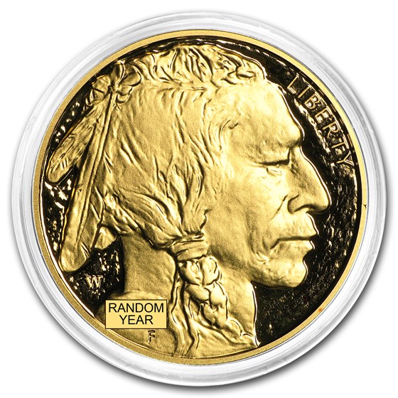 1 oz Proof Gold Buffalo (Random Year, Capsule Only)