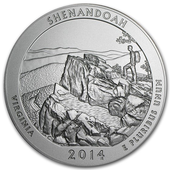 2014-P 5 oz Silver ATB Shenandoah (w/Box &amp; COA)