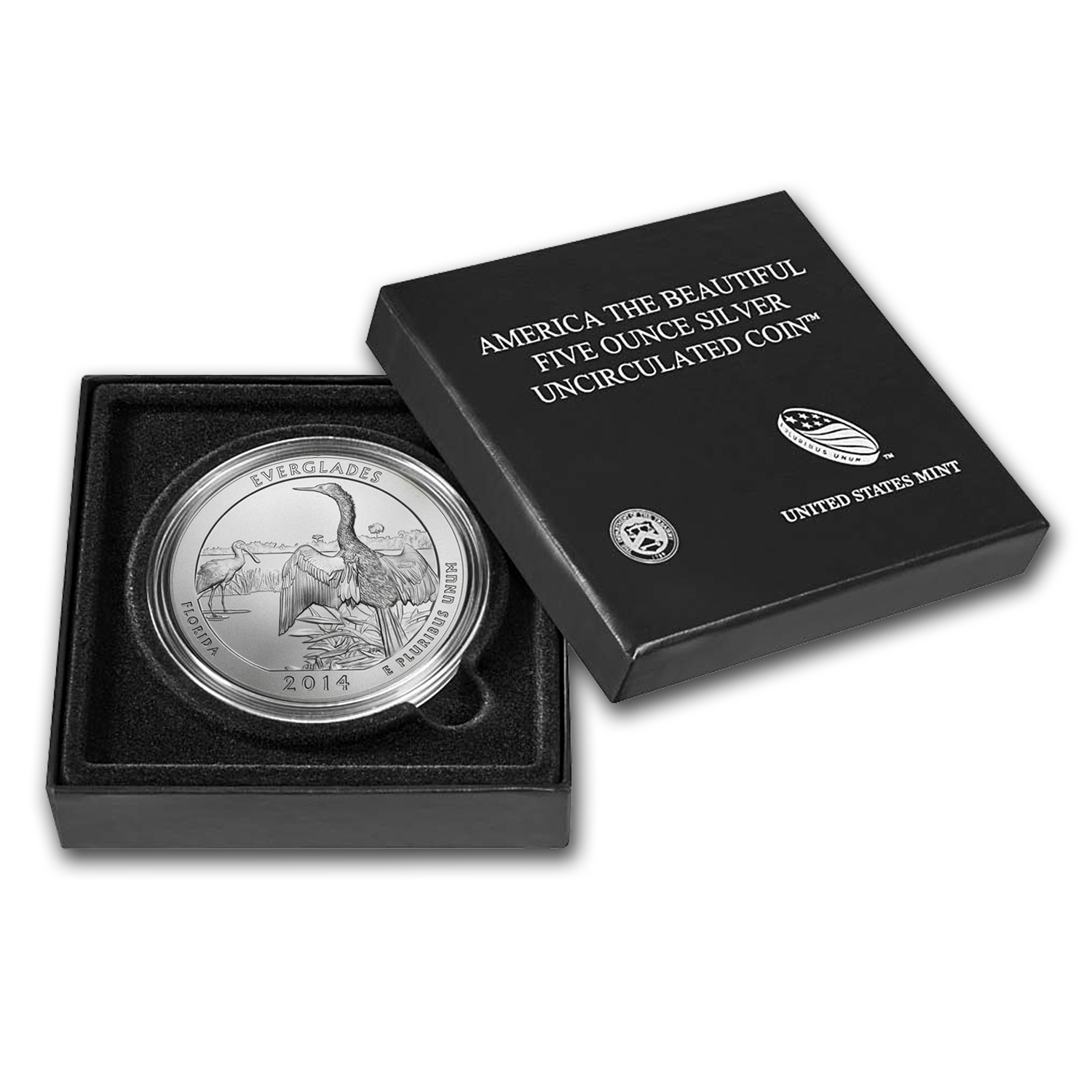 2014-P 5 oz Silver ATB Everglades (w/Box &amp; COA)
