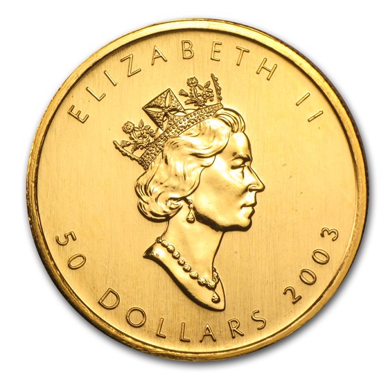 2003 Canada 1 oz Gold Maple Leaf BU