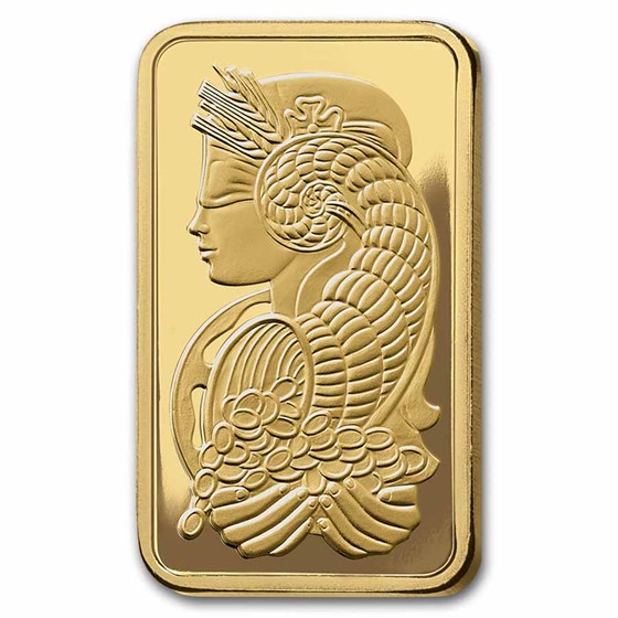 10 oz Gold Bar - PAMP Suisse Lady Fortuna Veriscan® (w/Assay)