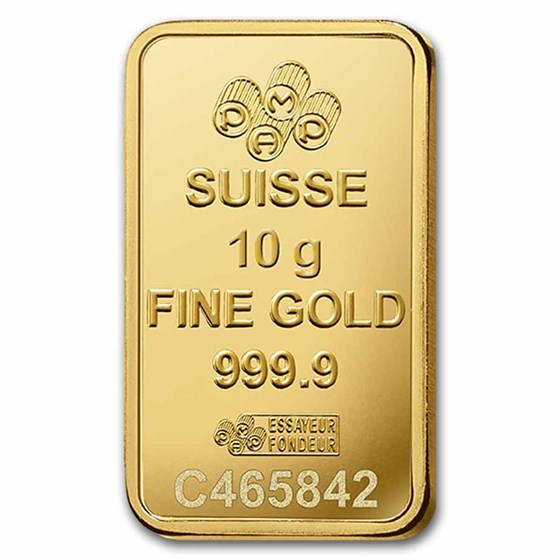 10 gram Gold Bar - PAMP Lady Fortuna Veriscan® (In Assay)
