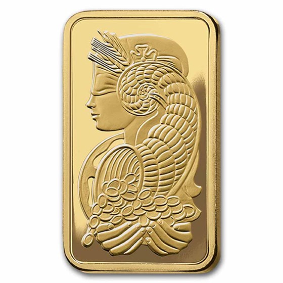 5 gram Gold Bar - PAMP Lady Fortuna Veriscan® (In Assay)