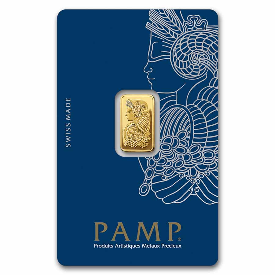 2.5 gram Gold Bar - PAMP Lady Fortuna Veriscan® (In Assay)