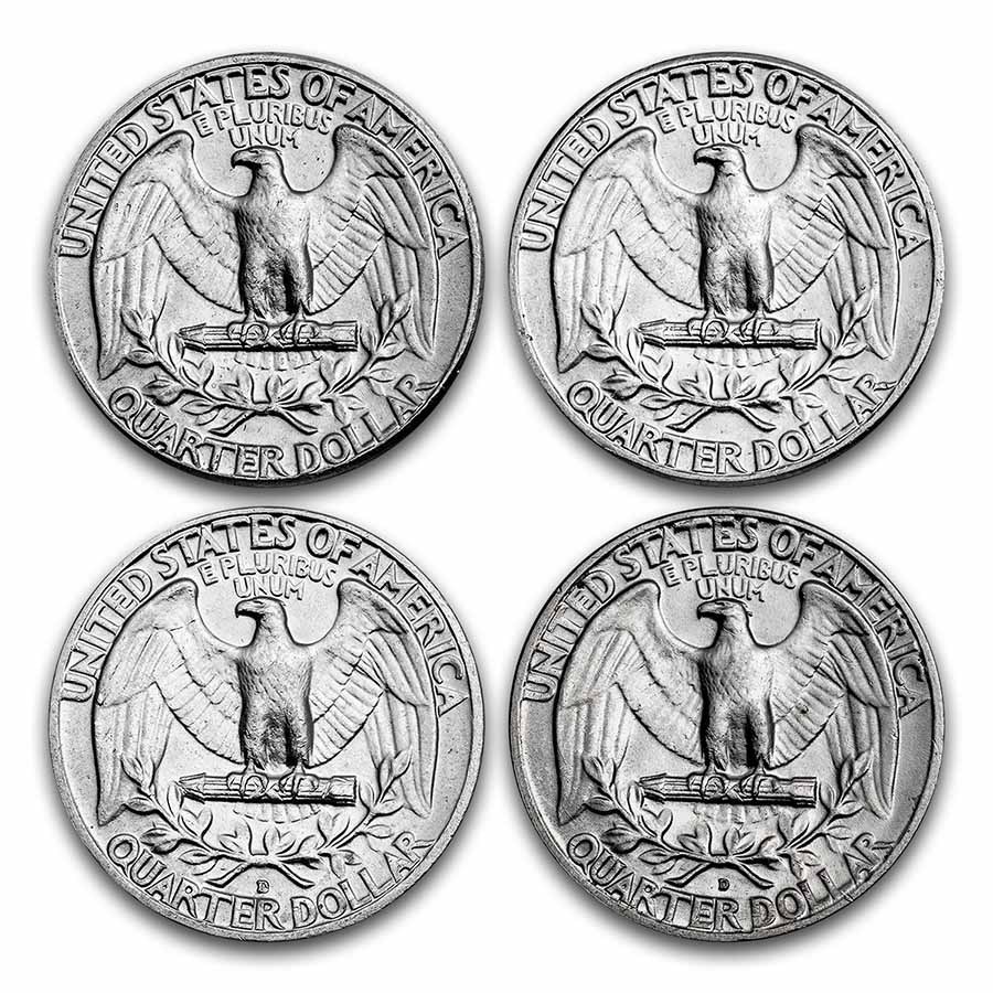 $1.00 Face Value Washington Quarters BU