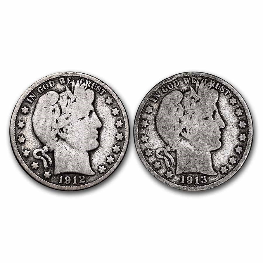 $1.00 Face Value Barber Halves Avg Circ