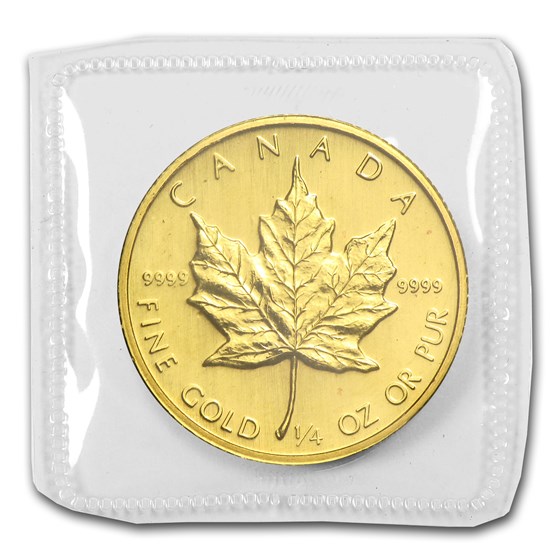 1983 Canada 1/4 oz Gold Maple Leaf BU