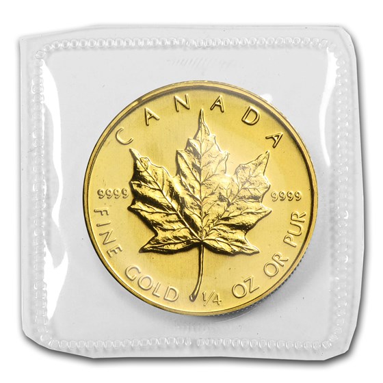 1984 Canada 1/4 oz Gold Maple Leaf BU