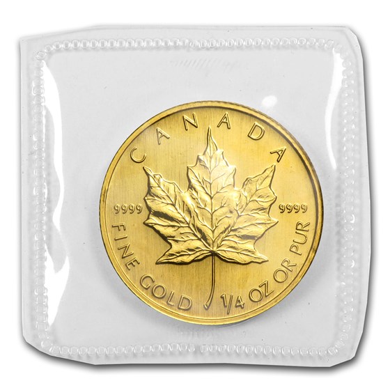 1998 Canada 1/4 oz Gold Maple Leaf BU