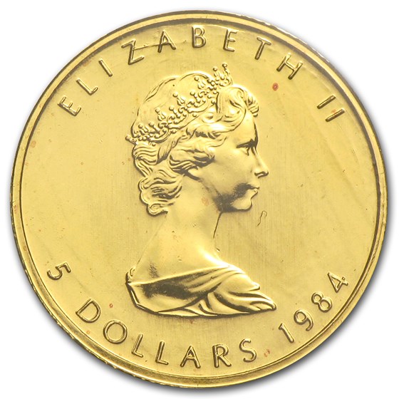 1984 Canada 1/10 oz Gold Maple Leaf BU