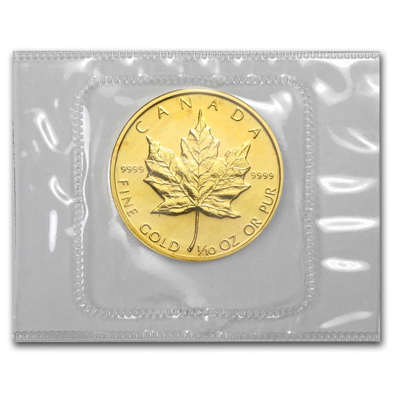 1984 Canada 1/10 oz Gold Maple Leaf BU