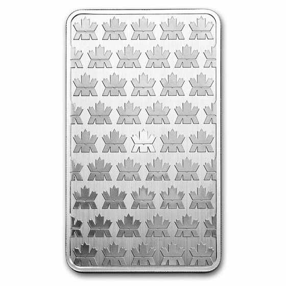 10 oz Silver Bar - Royal Canadian Mint (.9999 Fine, New Style)