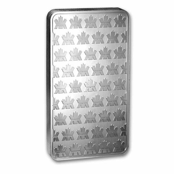 10 oz Silver Bar - Royal Canadian Mint (.9999 Fine, New Style)