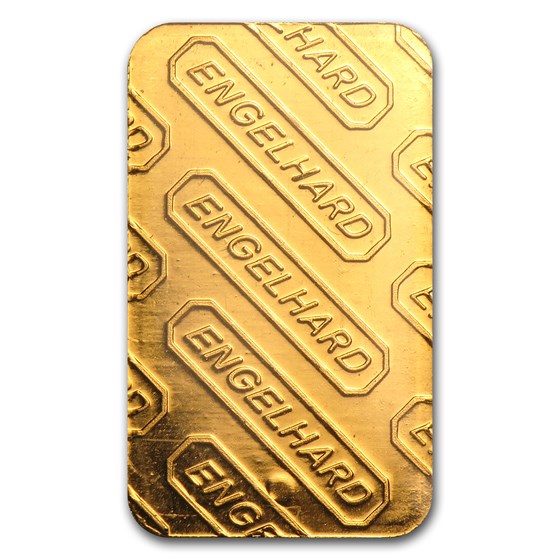 5 gram Gold Bar - Engelhard (In Red/Blue Assay)