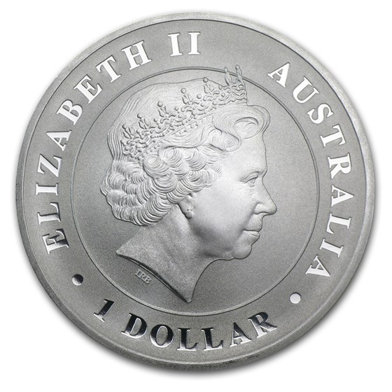 2014 Australia 1 oz Silver Saltwater Crocodile BU