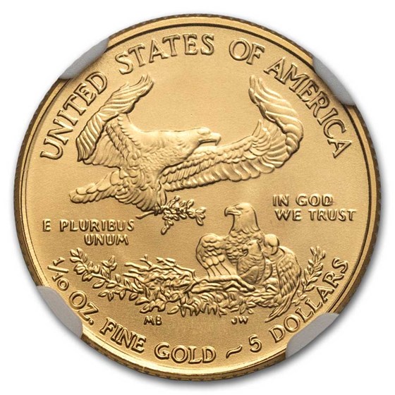 1/10 oz American Gold Eagle MS-70 NGC (Random Year)