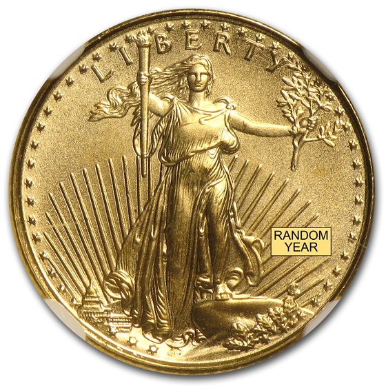 1/10 oz American Gold Eagle MS-69 NGC (Random Year)