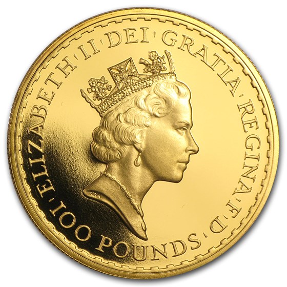 1991 4-Coin Gold Britannia Proof Set (w/Box &amp; COA)