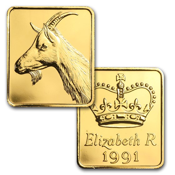1991 4-Coin Gold Britannia Proof Set (w/Box &amp; COA)