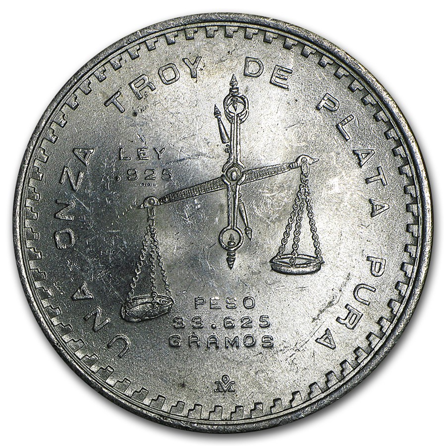 1979 Mexico 1 oz Silver Onza Balance Scale BU (Type IV)