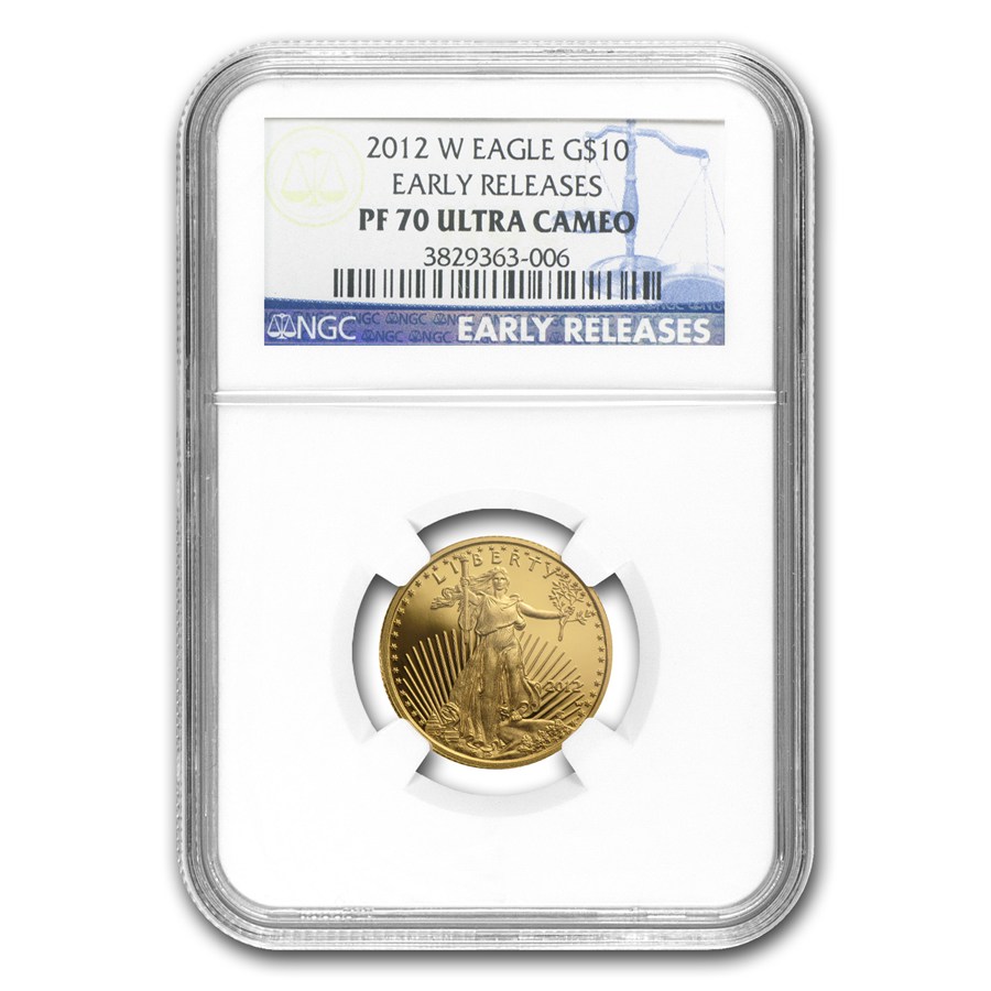 2012-W 1/4 oz Proof American Gold Eagle PF-70 NGC (ER)