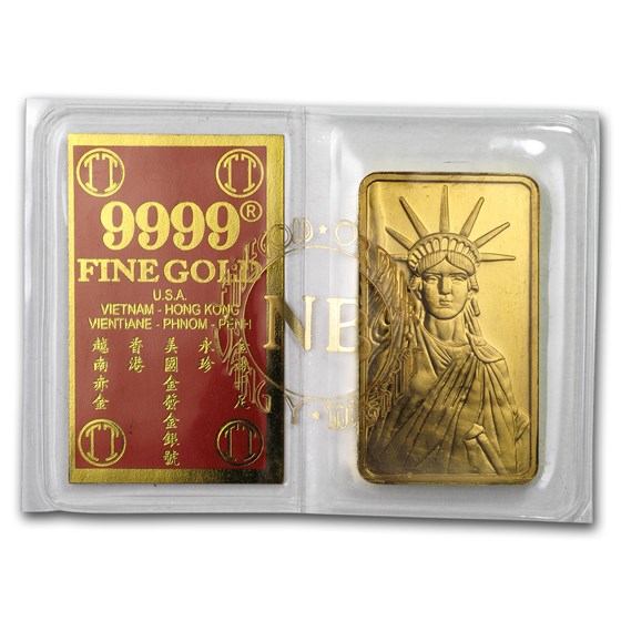 37.50 gram Gold Bar - Vietnam (Mot Luong, Statue of Liberty)