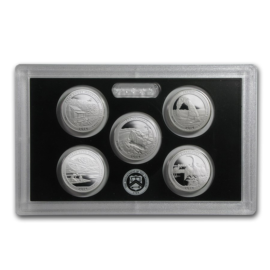 2014-S America the Beautiful Quarters Silver Proof Set